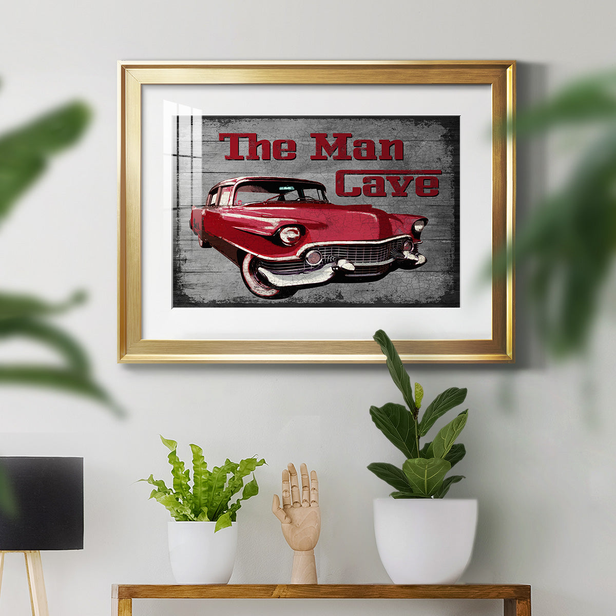 The Man Cave - Modern Framed Art Print