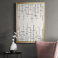 Vertical Arrangement I - Modern Framed Canvas Print