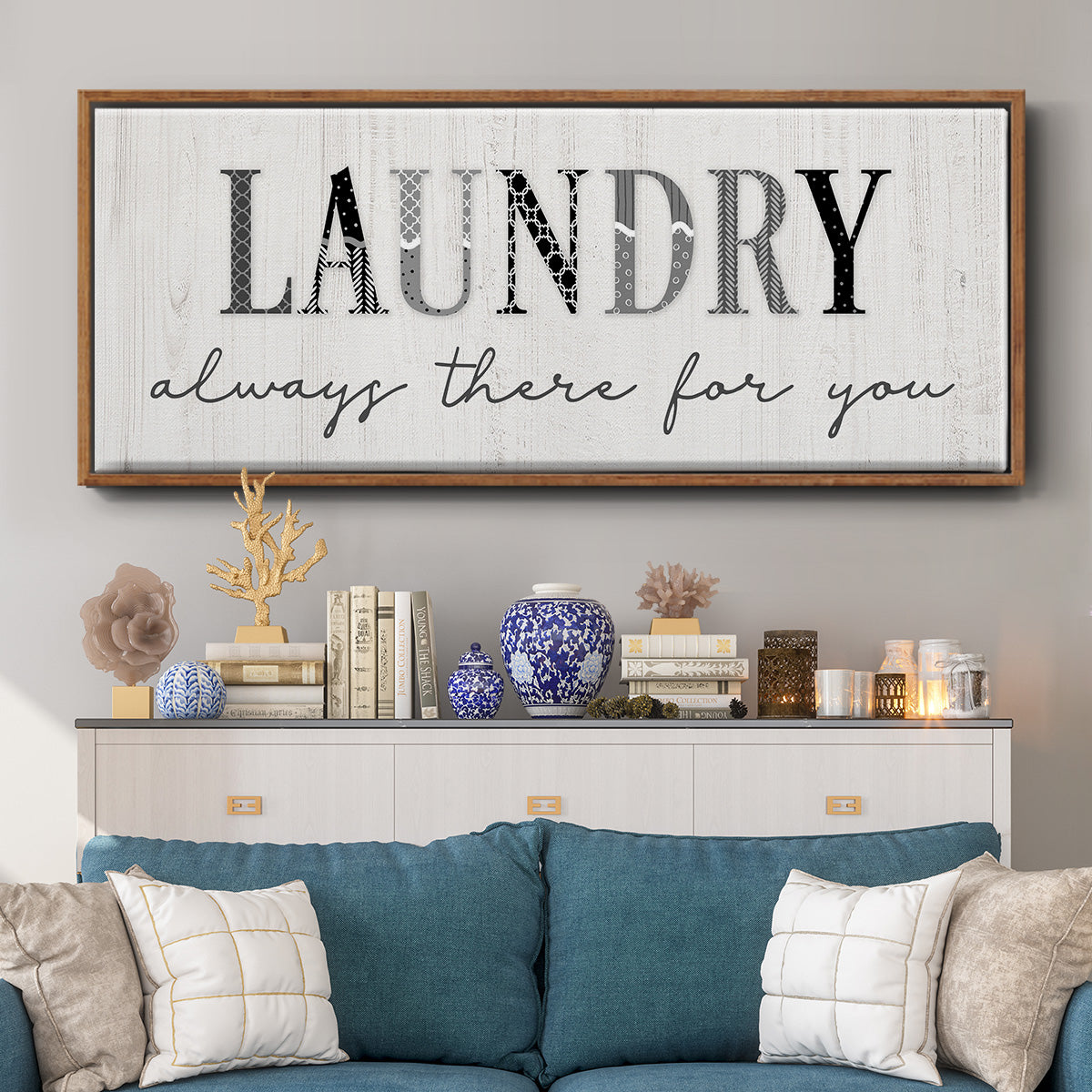Always There - Floater Framed Canvas Print