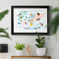 Animal Map - Modern Framed Art Print