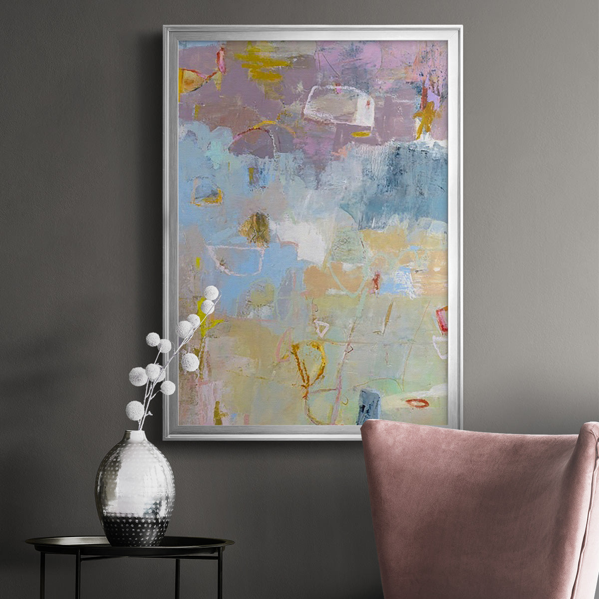 Whilst I - Modern Framed Canvas Print