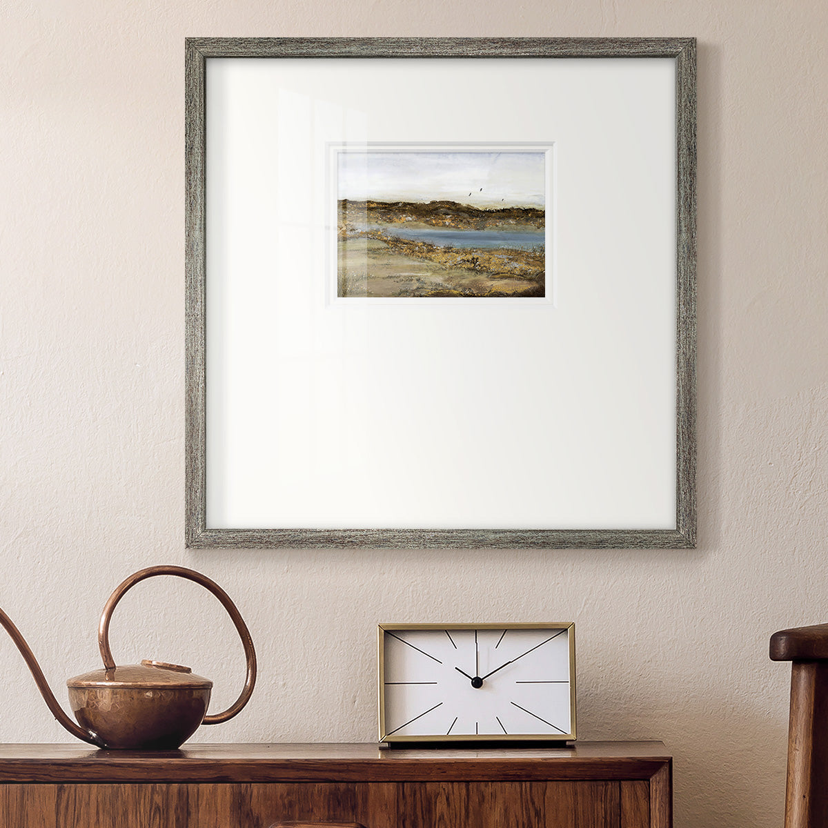 RETREATING WITHIN Premium Framed Print Double Matboard