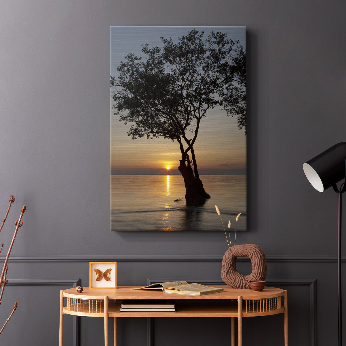 Sunset Silhouette - Canvas Art Print