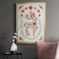Christmas Folk Reindeer - Modern Framed Canvas Print