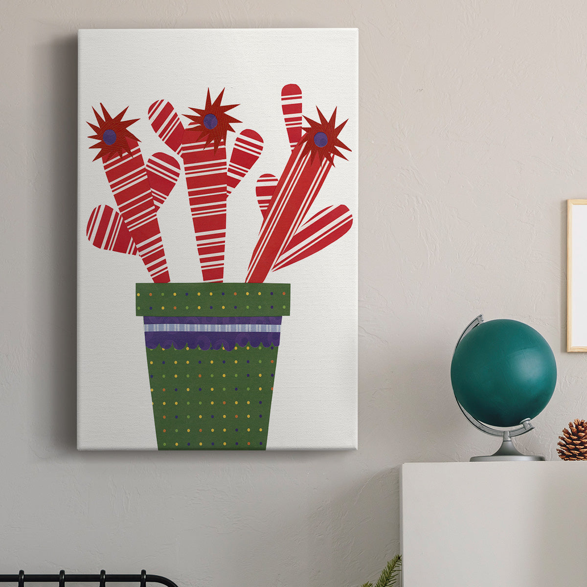 Cheerful Succulent V - Canvas Art Print