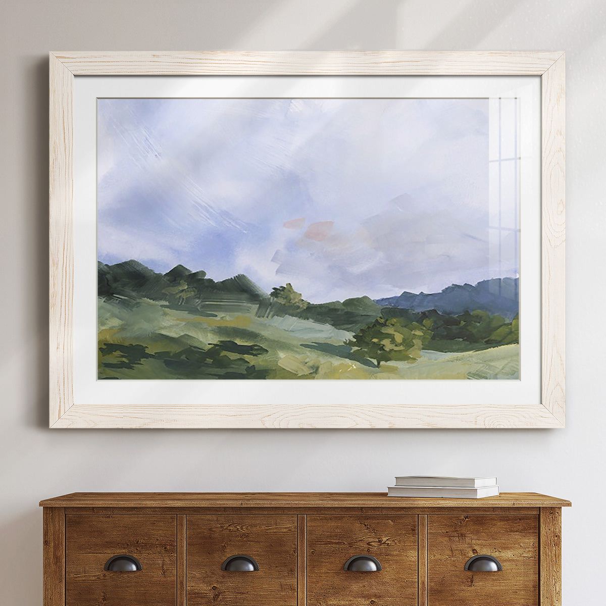 Pastoral Horizons I - Barnwood Framed Art Print