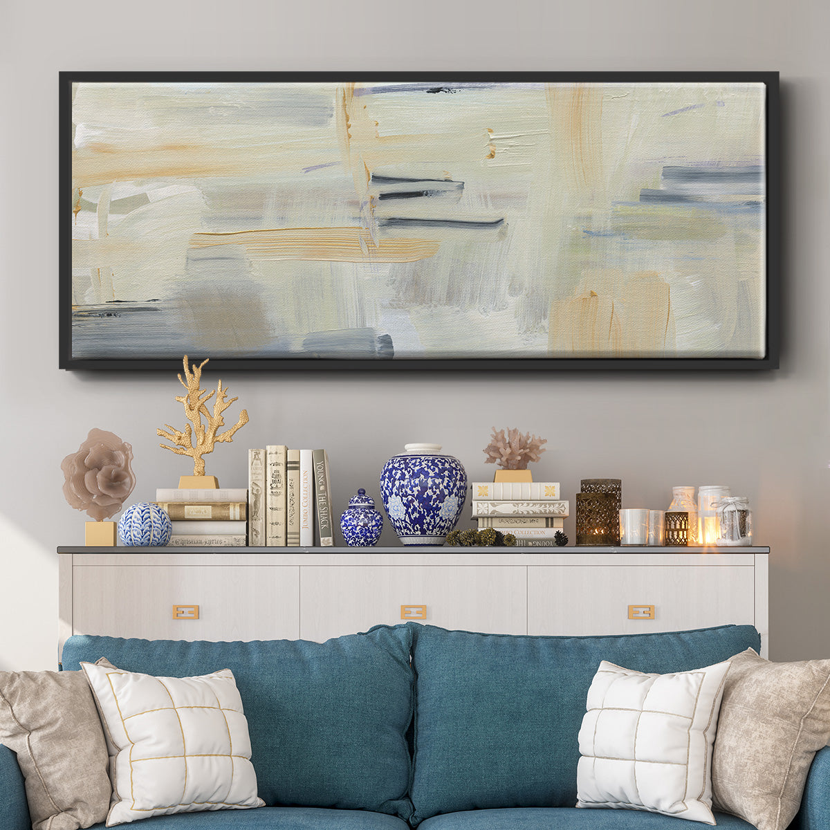 Mountain Air II - Floater Framed Canvas Print