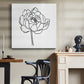 Peony Contour I - Canvas Art Print