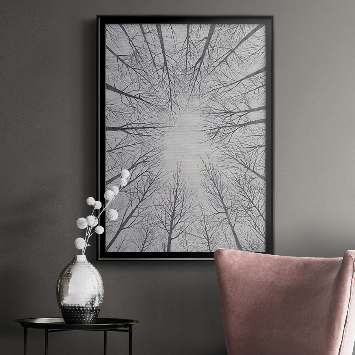 Deciduous Canopy II - Modern Framed Canvas Print