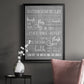Neutral Bathroom Rules - Modern Framed Canvas Print
