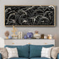 Linear Movement I - Floater Framed Canvas Print