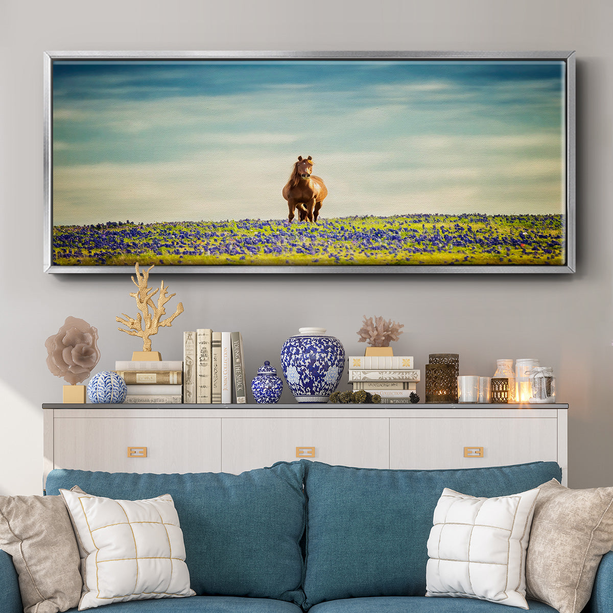 Sunlit Midwest II - Floater Framed Canvas Print