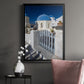 Santorini Sidewalk - Modern Framed Canvas Print