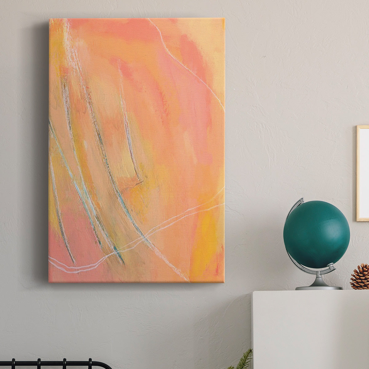 Peach Bliss I - Canvas Art Print