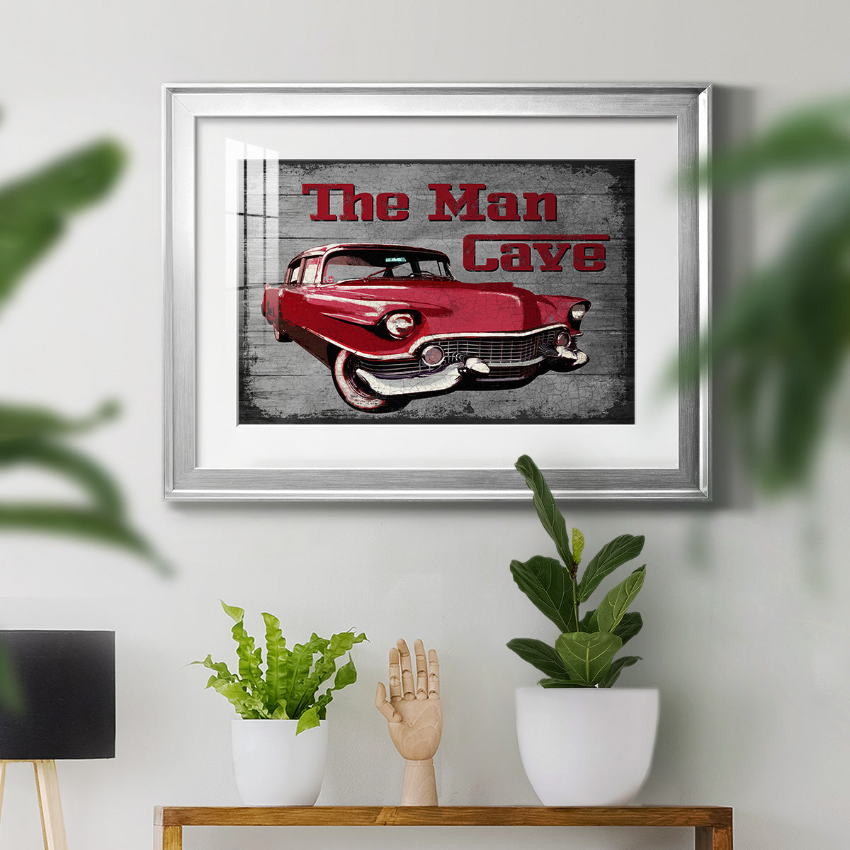 The Man Cave - Modern Framed Art Print