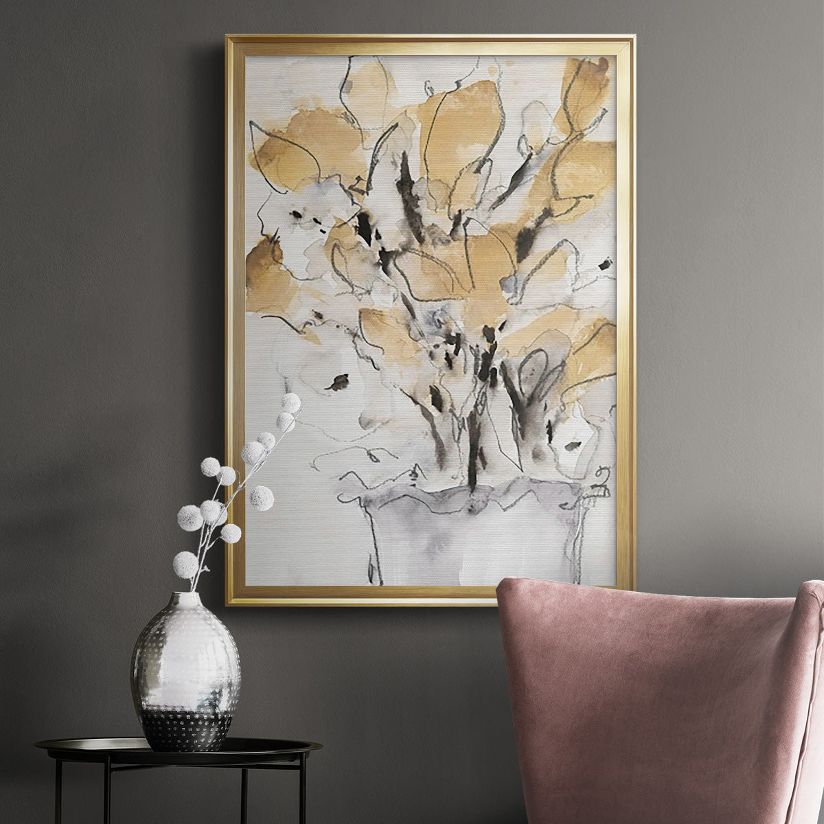 Seasonal Gatherings I - Modern Framed Canvas Print