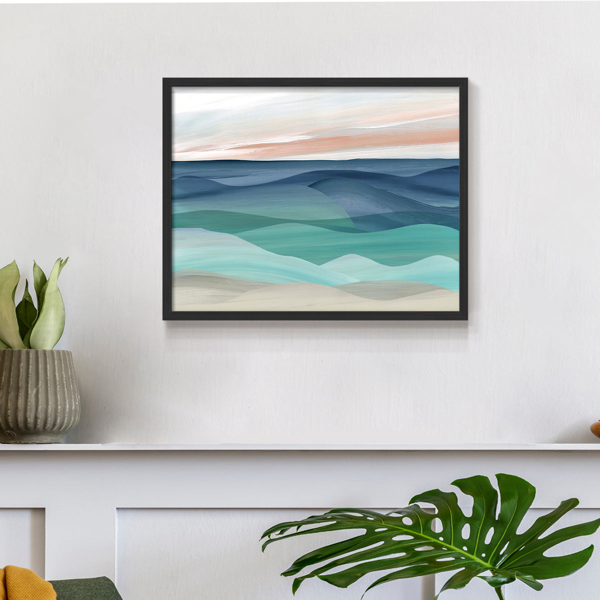 43524,abstract,ocean,landscape,art,painting,modern,sunset,blue,green,tranquility,waves,color,decor,home,framed,contemporary,nature,ocean view,coastal,seascape,peaceful,wall art,interior design,smooth,texture,horizon,stylish,ocean colors,creative,relaxation,scenery,sea,calming,atmosphere,aesthetic,visual,bright,layered,Re-stickable,Abstract