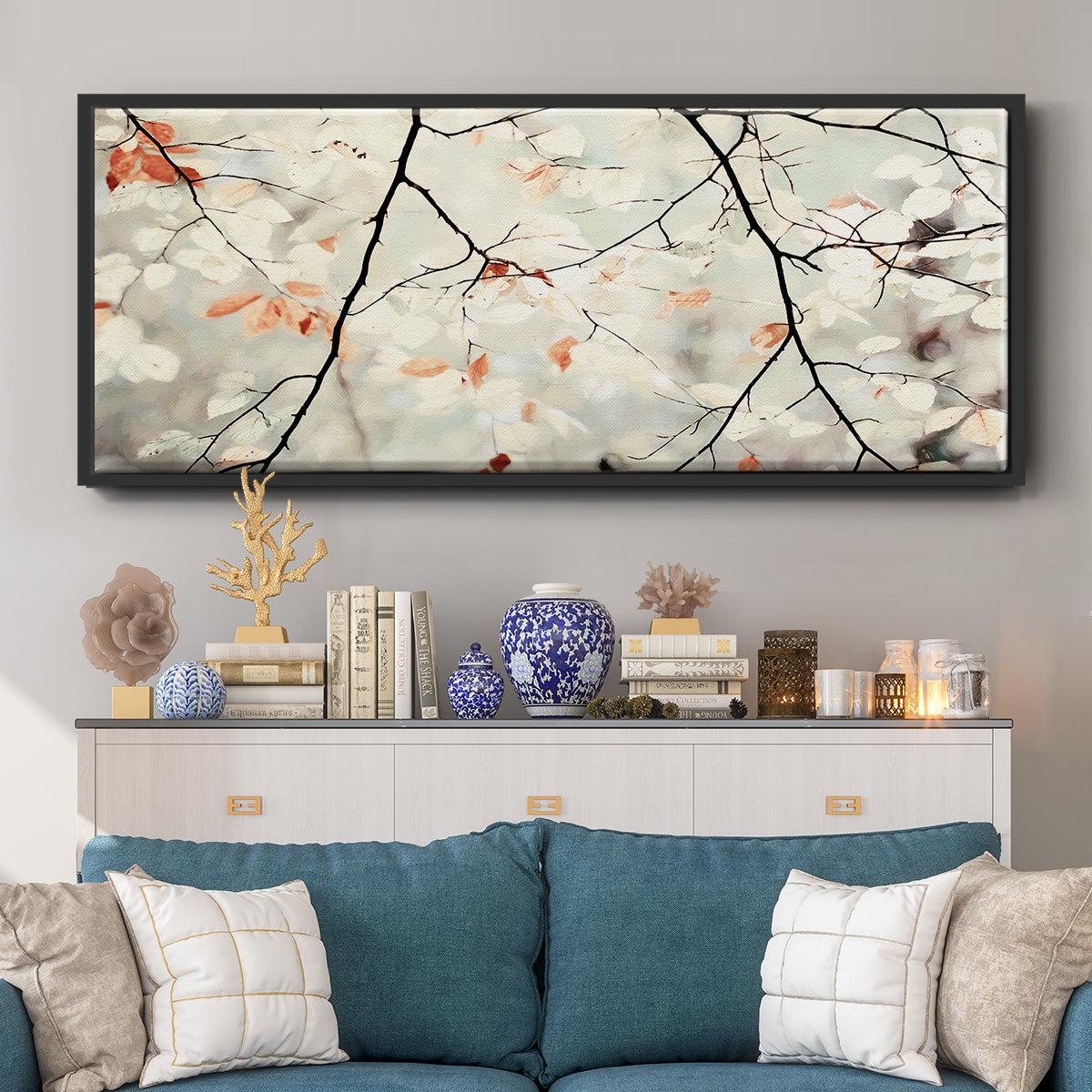 Simplicity - Floater Framed Canvas Print