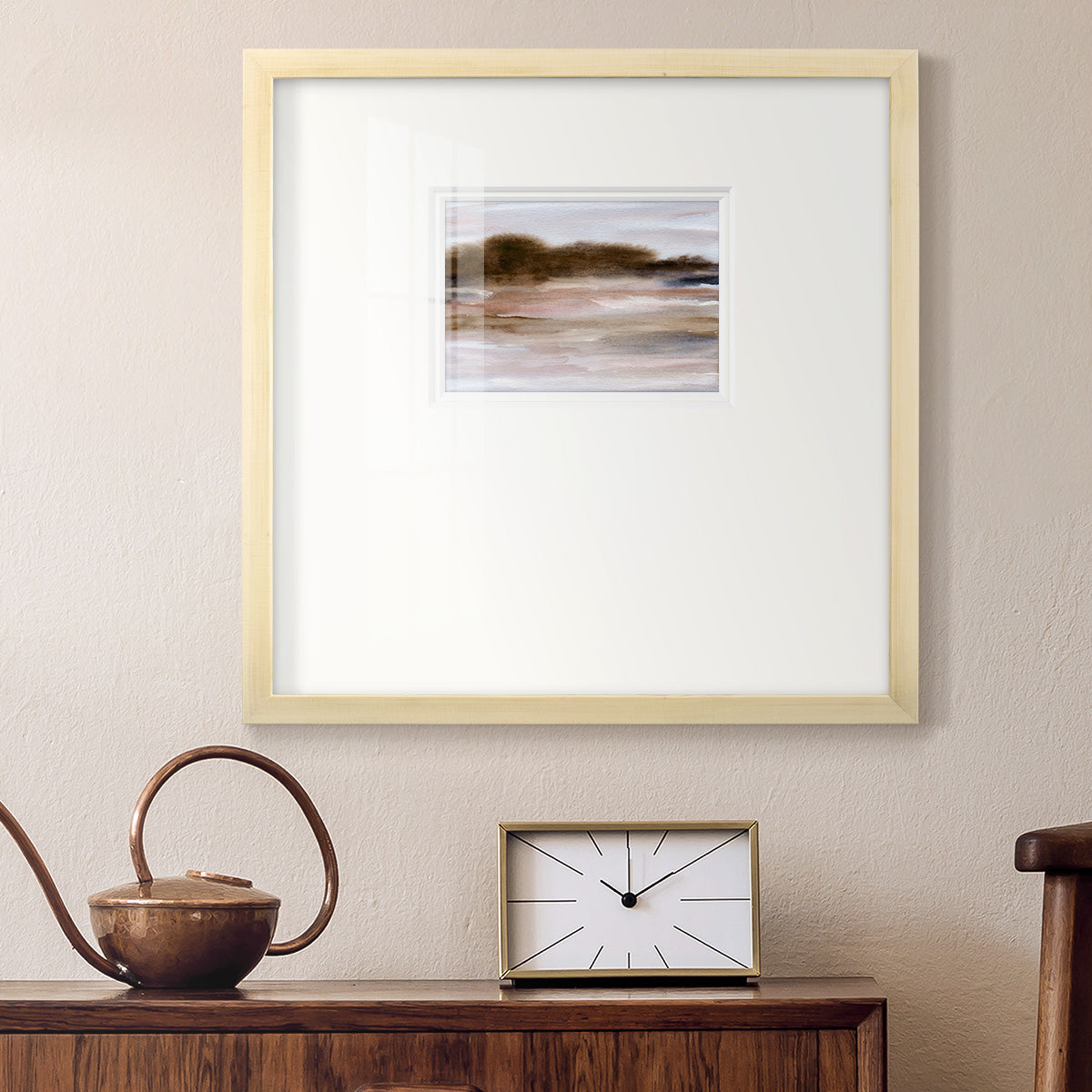 Autumnal Bay Premium Framed Print Double Matboard