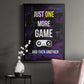 Gamer at Play II - Modern Framed Canvas Print