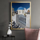 Santorini Sidewalk - Modern Framed Canvas Print