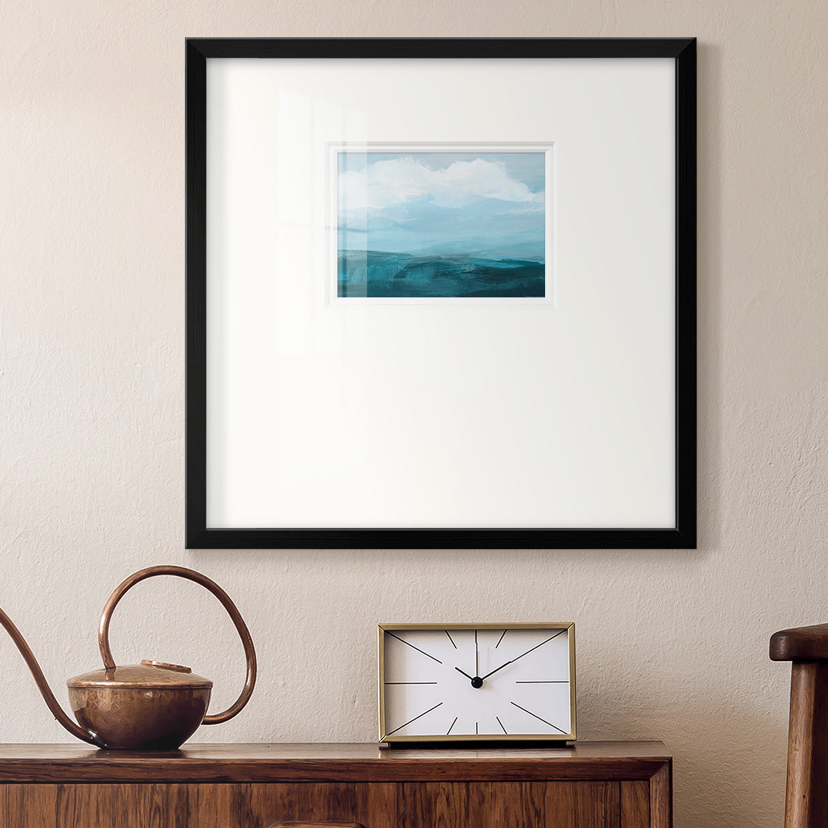 Azure Rising II Premium Framed Print Double Matboard