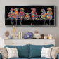 Fun Monkeys - Floater Framed Canvas Print