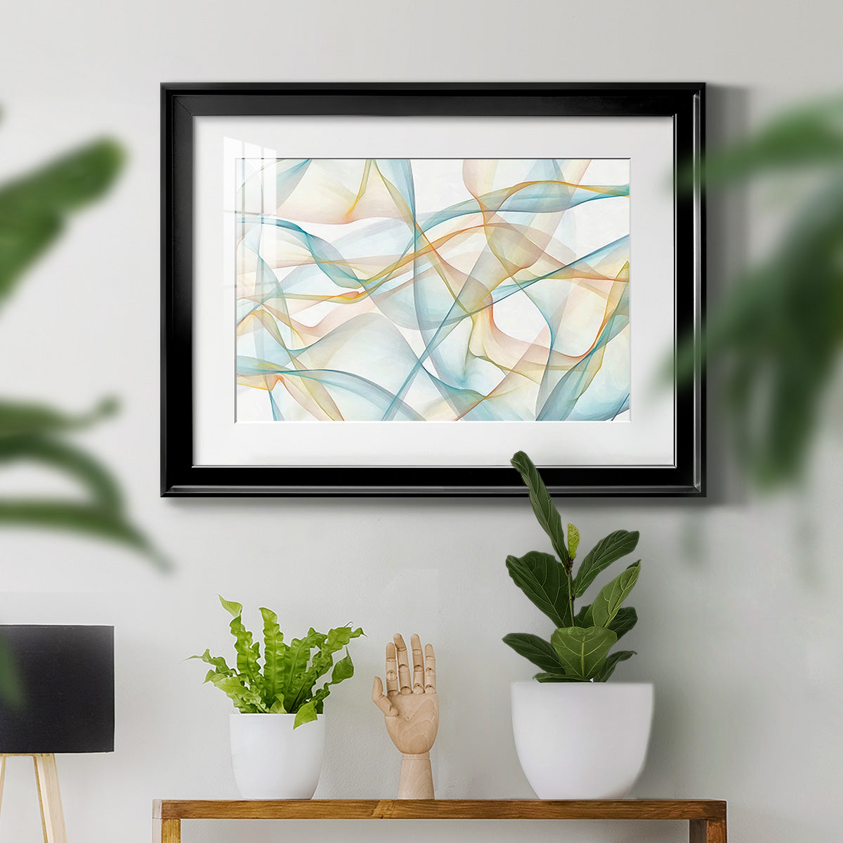 Curves and Waves VI - Modern Framed Art Print