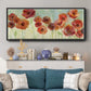 Warm Meadow Poppies - Floater Framed Canvas Print
