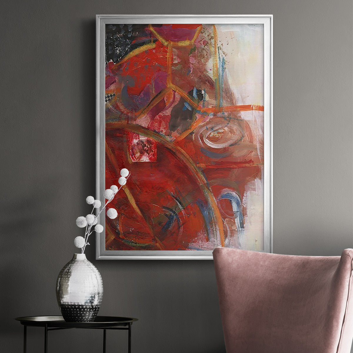 City Life I - Modern Framed Canvas Print