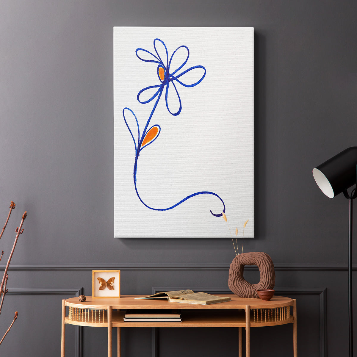 Wobbly Blooms I - Canvas Art Print