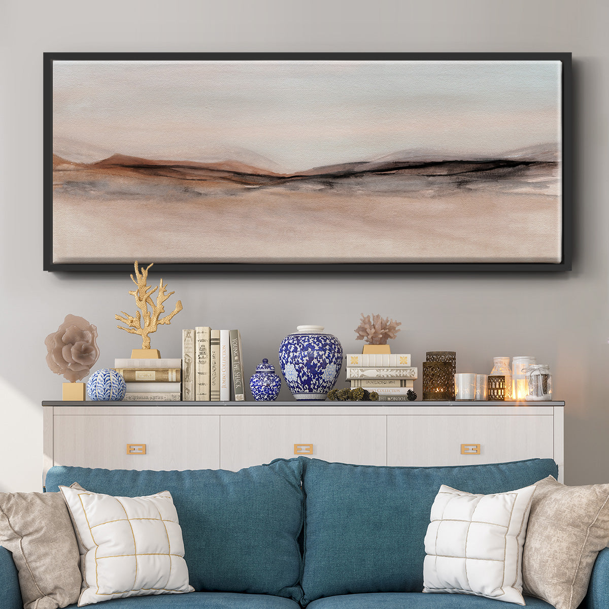 Near Frost Valley - Floater Framed Canvas Print