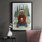 Lumberjack Bear Latte - Modern Framed Canvas Print