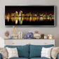 San Diego Skyline - Floater Framed Canvas Print