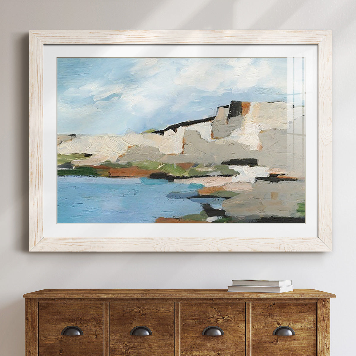 White Rock Cliffs II - Barnwood Framed Art Print