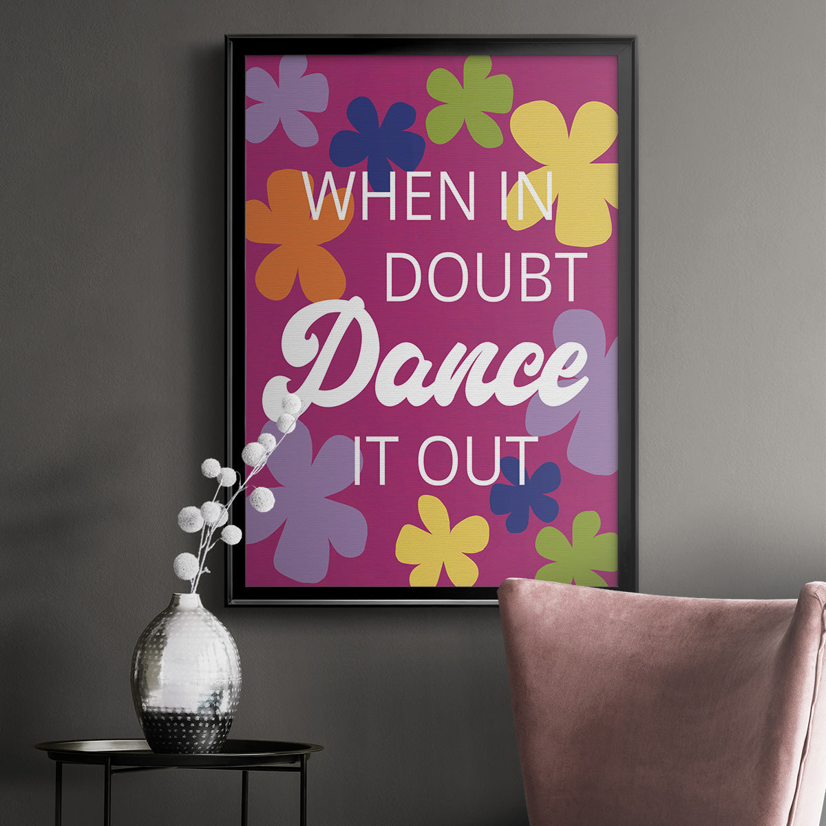 Dance It Out - Modern Framed Canvas Print