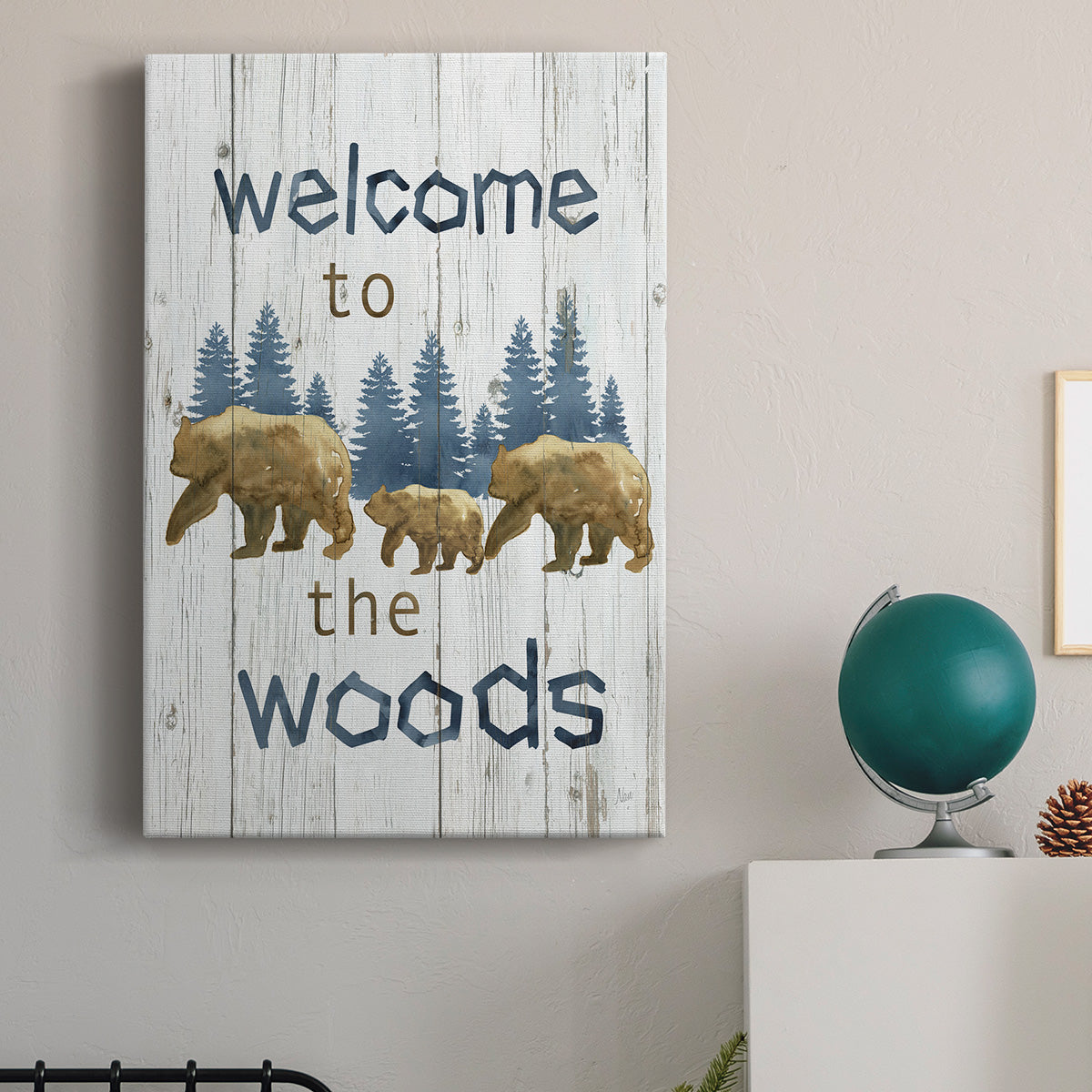 Welcome to the Woods Premium Gallery Wrapped Canvas - Ready to Hang