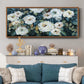 Moonlit Garden I - Floater Framed Canvas Print