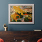 Valley With Ploughman Seen from Above - Ornate Framed Canvas Print