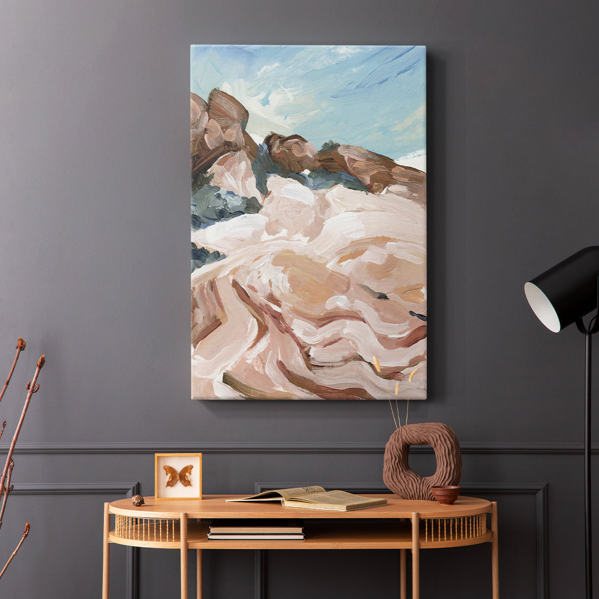 Impasto Plateau I - Canvas Art Print