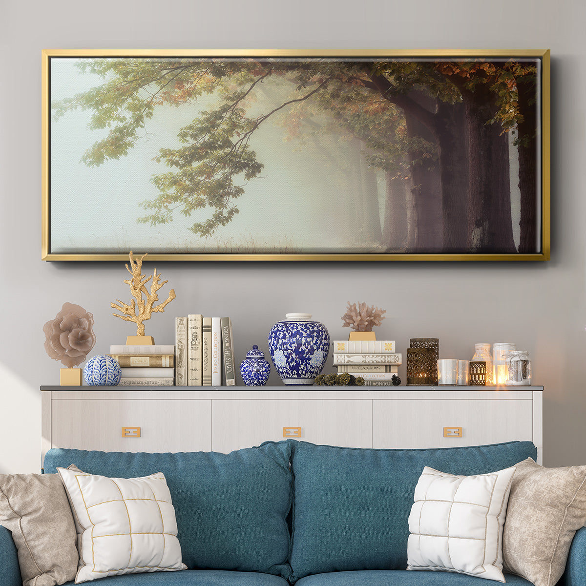 Dawnscratchers - Floater Framed Canvas Print