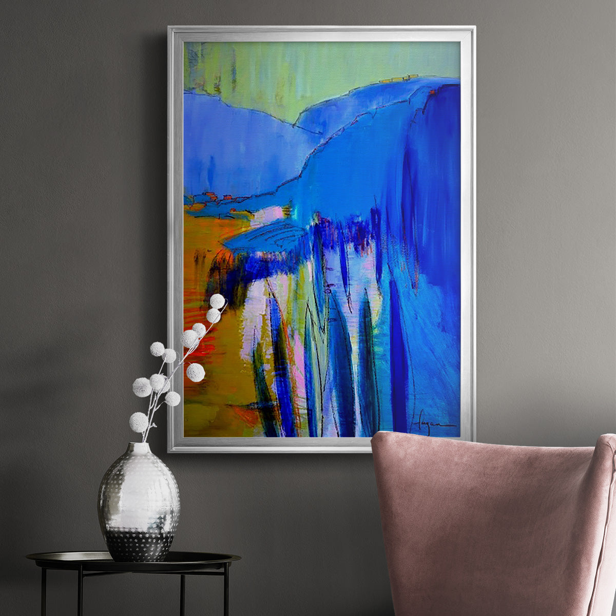 Fertile Dreams II - Modern Framed Canvas Print