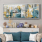 City Views I - Floater Framed Canvas Print