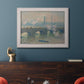 Waterloo Bridge, Gray Day - Ornate Framed Canvas Print