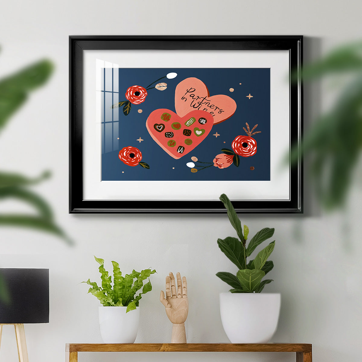 Happy Galentine I Premium Framed Print - Ready to Hang