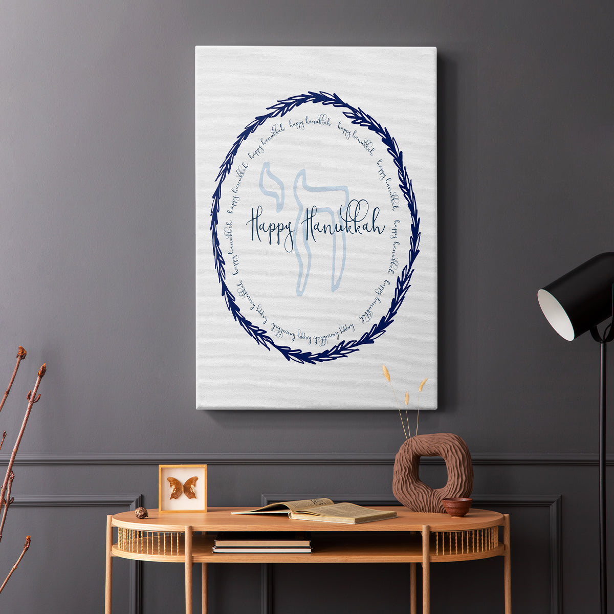 Hanukkah Go Round - Canvas Art Print