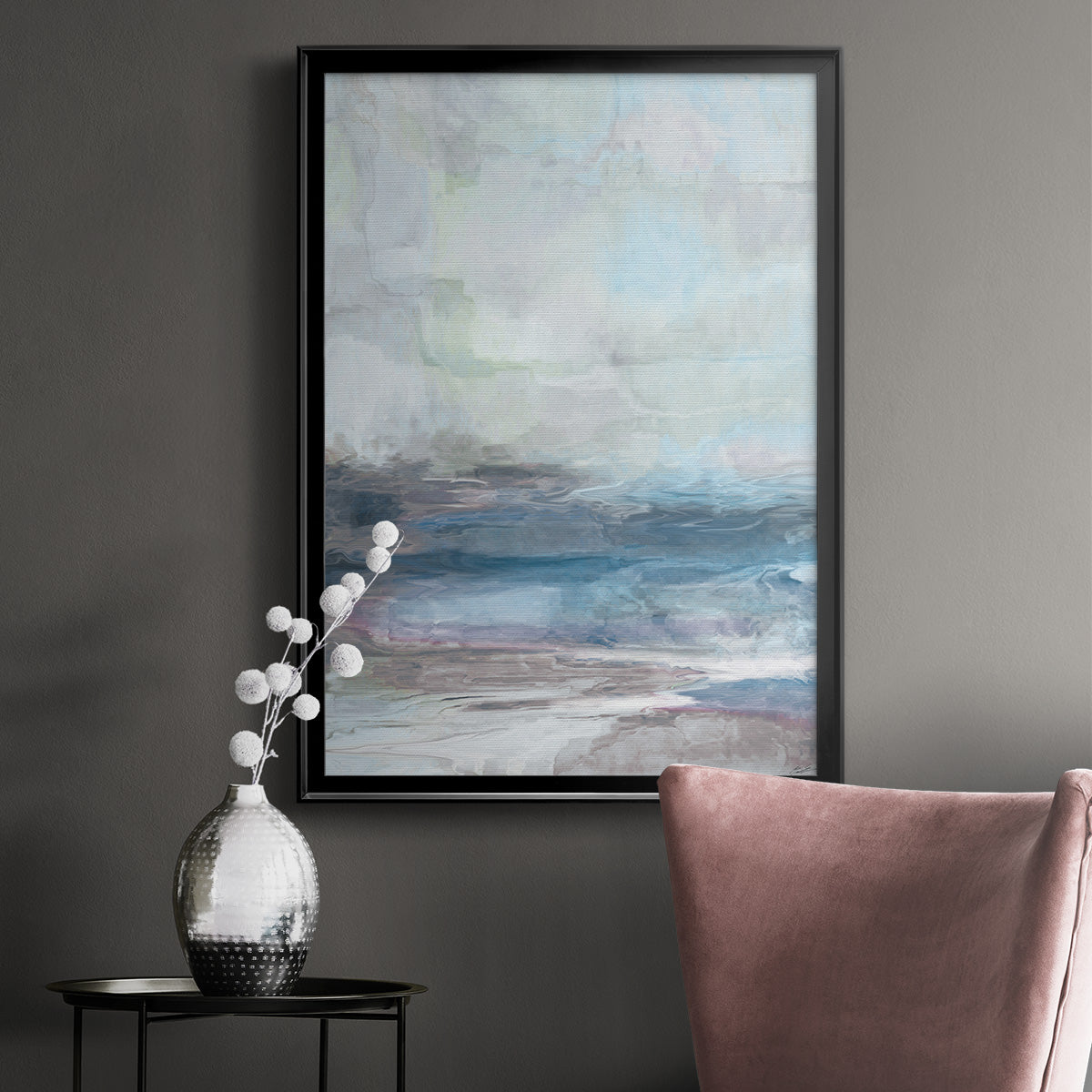 Valle Azzurra - Modern Framed Canvas Print