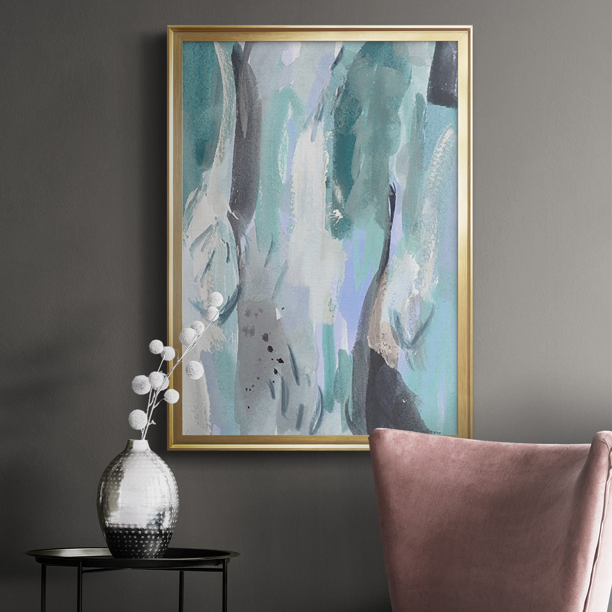 Ocean Crush I - Modern Framed Canvas Print