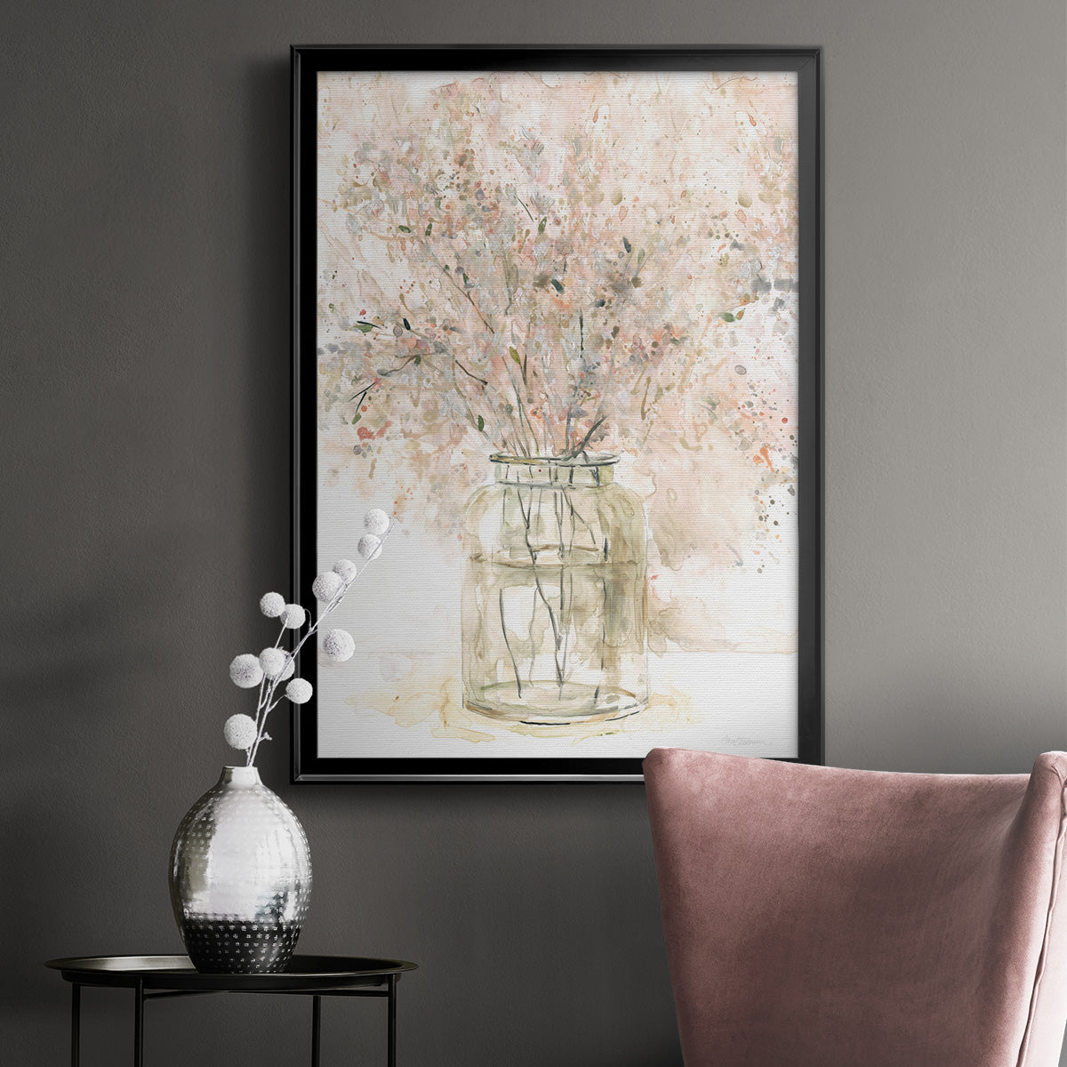 Delicate Arrangement II - Modern Framed Canvas Print