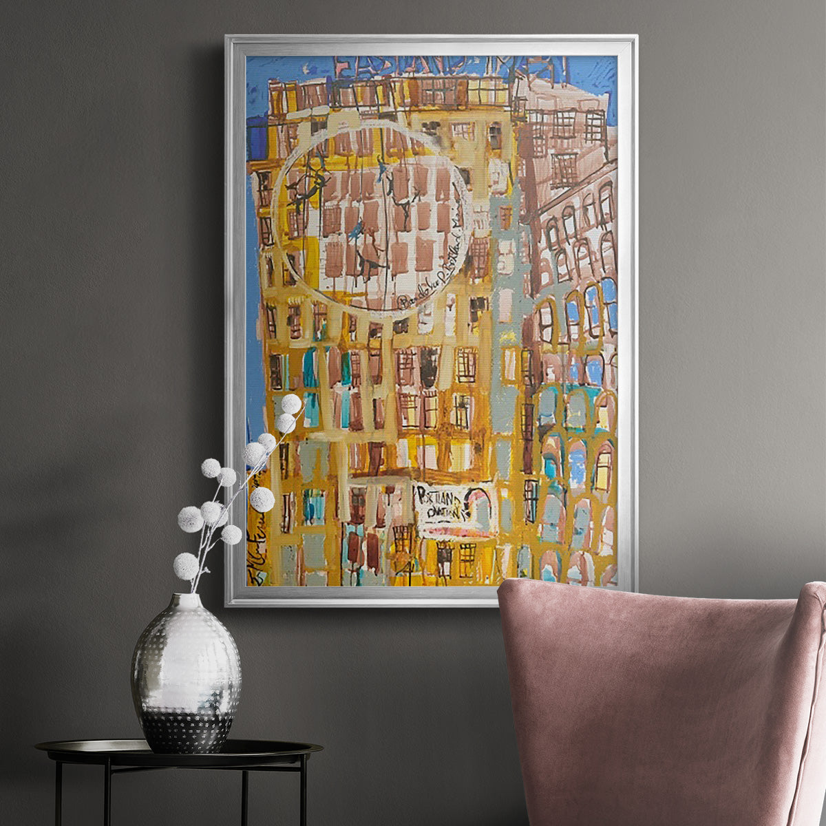 Bandaloo II - Modern Framed Canvas Print